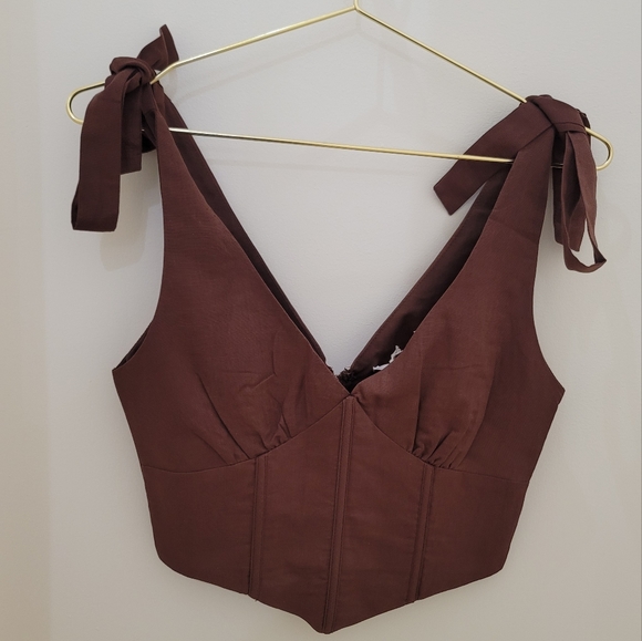 Peppermayo Brown Bustier Top - Picture 5 of 8